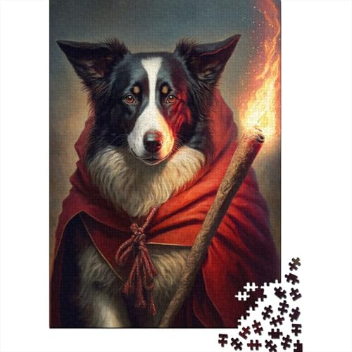 Animal Art Dog Puzzles 1000 Teile Schwer Puzzle Spielzeug Lernspiel Impossible Herausforderung Spielzeug Für Erwachsene Kinder 1000pcs (38x26cm) von LMYmoney