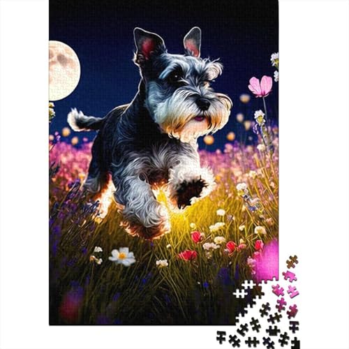 Animal Art Dog Puzzles 1000 Teile Schwer Puzzle Spielzeug Lernspiel Impossible Herausforderung Spielzeug Für Erwachsene Kinder 1000pcs (38x26cm) von LMYmoney