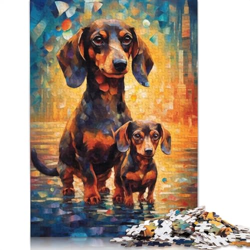 Animal Art Dog Puzzles 1000 Teile Schwer Puzzle Spielzeug Lernspiel Impossible Herausforderung Spielzeug Für Erwachsene Und Kinder Ab 14 Jahren 1000pcs (75x50cm) von LMYmoney