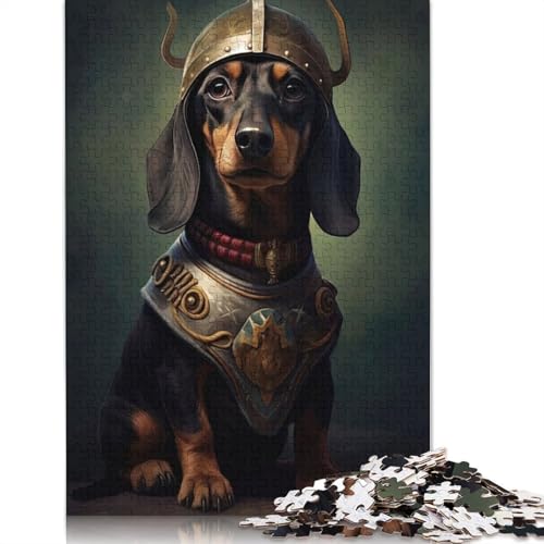 Animal Art Dog Puzzles 1000 Teile Schwer Puzzle Spielzeug Pädagogisches Spiel Impossible Herausforderung Spielzeug Für Erwachsene Kinder 1000pcs (75x50cm) von LMYmoney