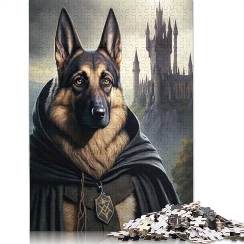 Animal Art Dog Puzzles 1000 Teile Schwer Puzzle Spielzeug Pädagogisches Spiel Impossible Herausforderung Spielzeug Für Erwachsene Kinder 1000pcs (75x50cm) von LMYmoney