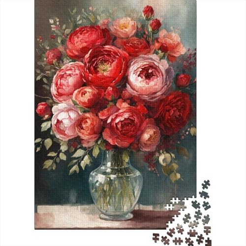 Animal Art Flower Puzzle 1000 Teile Schwer Puzzle Spielzeug Lernspiel Impossible Herausforderungsspielzeug Für Erwachsene Und Kinder Ab 14 Jahren 1000pcs (38x26cm) von LMYmoney