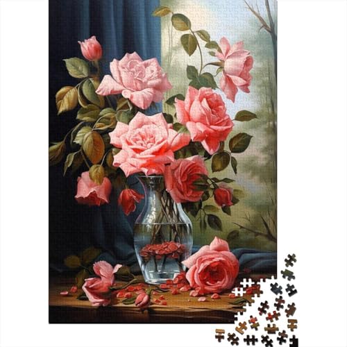 Animal Art Flower Puzzle 1000-teilige Schwer Puzzle Spielzeug Lernspiel Impossible Herausforderung Spielzeug Für Erwachsene Und Kinder in Bewährter 1000pcs (38x26cm) von LMYmoney