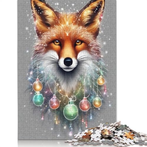 Animal Art Fox Puzzle 1000 Teile Schwer Puzzle Spielzeug Lernspiel Impossible Herausforderungsspielzeug Für Erwachsene Kinder 1000pcs (75x50cm) von LMYmoney