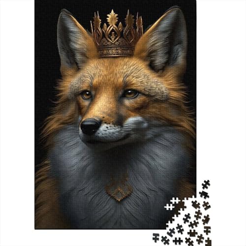Animal Art Fox Puzzle 1000 Teile Schwer Puzzle Spielzeug Pädagogisches Spiel Impossible Herausforderungsspielzeug Für Erwachsene Und Kinder Ab 12 Jahren 1000pcs (38x26cm) von LMYmoney