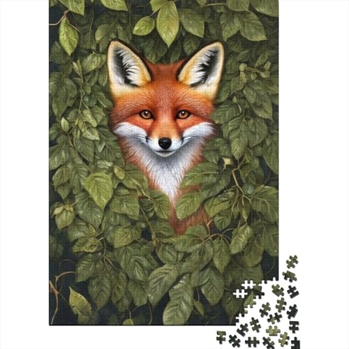 Animal Art Fox Puzzle 1000-teilige Schwer Puzzle Spielzeug Pädagogisches Spiel Impossible Herausforderungsspielzeug Für Erwachsene Und Kinder in Bewährter 1000pcs (38x26cm) von LMYmoney