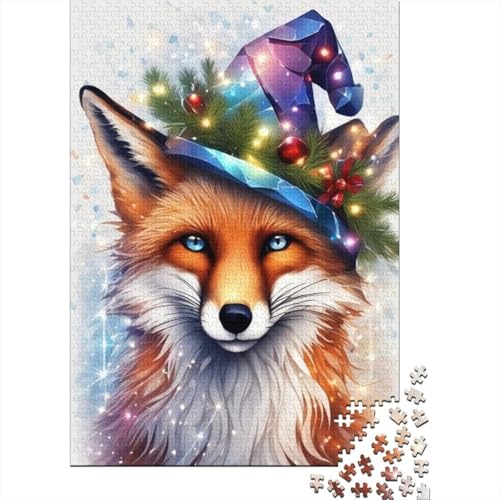 Animal Art Fox Puzzles 1000 Teile Schwer Puzzle Spielzeug Lernspiel Impossible Herausforderung Spielzeug Für Erwachsene Kinder 1000pcs (38x26cm) von LMYmoney