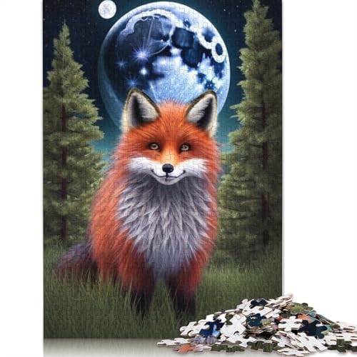 Animal Art Fox Puzzles 1000 Teile Schwer Puzzle Spielzeug Lernspiel Impossible Herausforderungsspielzeug Für Erwachsene Und Kinder Ab 12 Jahren 1000pcs (75x50cm) von LMYmoney