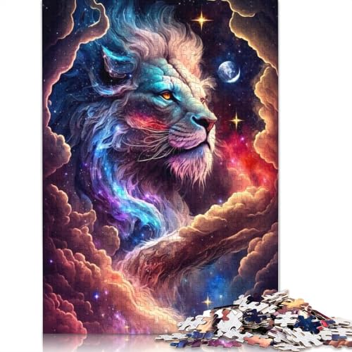 Animal Art Lion Puzzle 1000 Teile Schwer Puzzle Spielzeug Lernspiel Impossible Herausforderung Spielzeug Für Erwachsene Und Kinder Ab 12 Jahren 1000pcs (75x50cm) von LMYmoney