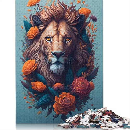 Animal Art Lion Puzzle 1000 Teile Schwer Puzzle Spielzeug Lernspiel Impossible Herausforderungsspielzeug Für Erwachsene Und Kinder Ab 14 Jahren 1000pcs (75x50cm) von LMYmoney