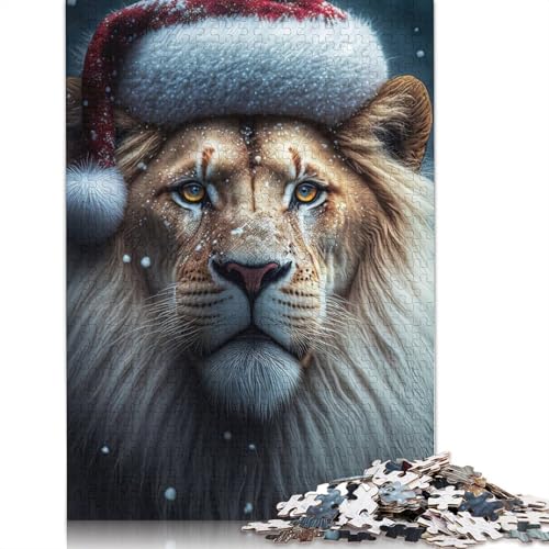Animal Art Lion Puzzle 1000-teilige Schwer Puzzle Spielzeug Lernspiel Impossible Herausforderung Spielzeug Für Erwachsene Kinder 1000pcs (75x50cm) von LMYmoney