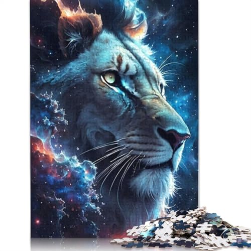 Animal Art Lion Puzzle 1000-teilige Schwer Puzzle Spielzeug Lernspiel Impossible Herausforderungsspielzeug Für Erwachsene Und Kinder in Bewährter 1000pcs (75x50cm) von LMYmoney