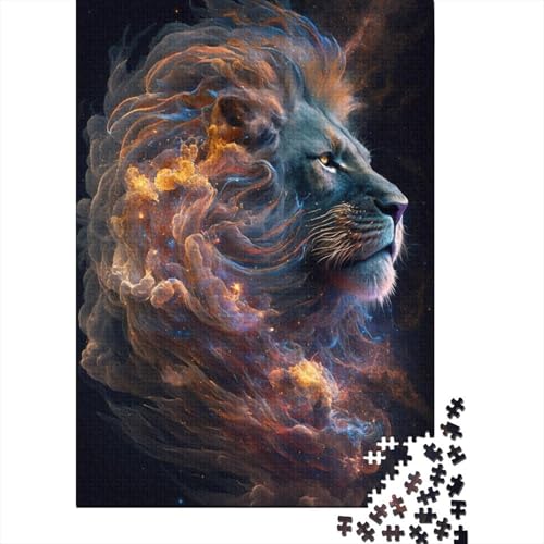 Animal Art Lion Puzzles 1000 Teile Schwer Puzzle Spielzeug Pädagogisches Spiel Impossible Herausforderungsspielzeug Für Erwachsene Und Kinder in Bewährter 1000pcs (38x26cm) von LMYmoney