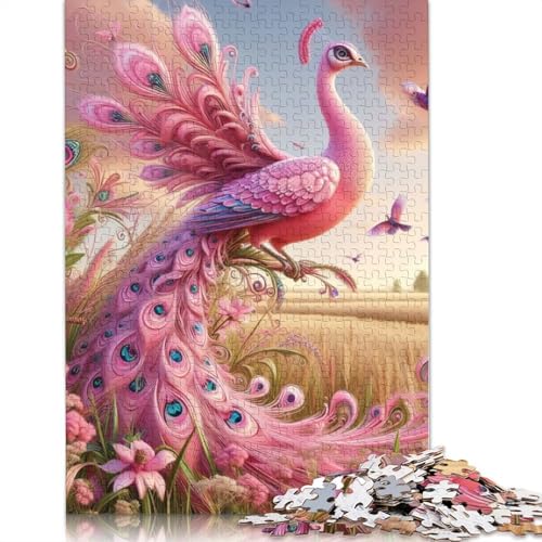 Animal Art Peacock Puzzle 1000 Teile Schwer Puzzle Spielzeug Lernspiel Impossible Herausforderungsspielzeug Für Erwachsene Und Kinder Ab 14 Jahren 1000pcs (75x50cm) von LMYmoney