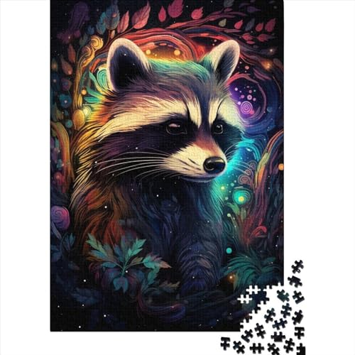 Animal Civet Cat Puzzle 1000 Teile Schwer Puzzle Spielzeug Pädagogisches Spiel Impossible Herausforderung Spielzeug Für Erwachsene Und Kinder Ab 14 Jahren 1000pcs (75x50cm) von LMYmoney