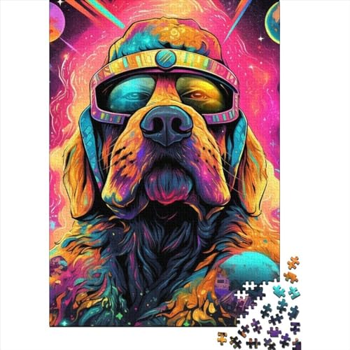 Animal Dog Puzzle 1000 Teile Schwer Puzzle Spielzeug Pädagogisches Spiel Impossible Herausforderung Spielzeug Für Erwachsene Kinder 1000pcs (38x26cm) von LMYmoney
