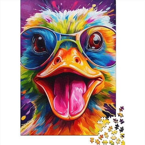 Animals Duck Puzzles 1000 Teile Schwer Puzzle Spielzeug Lernspiel Impossible Herausforderung Spielzeug Für Erwachsene Kinder 1000pcs (38x26cm) von LMYmoney