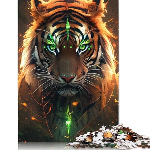 Anime Tiger Puzzle 1000 Teile für Erwachsene und Jugendliche ab 12 Jahren, 1000 Teile (75 x 50 cm) von LMYmoney