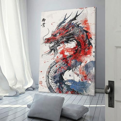 Aquarell-Fuchs-Porträt-Puzzle, DIY-Spiel, rechteckiges Papierpuzzle für Jungen oder Mädchen, Geburtstagsgeschenk, 1000 Teile (75 x 50 cm) von LMYmoney