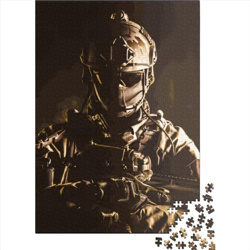 Army Soldier Puzzle 1000 Teile Schwer Puzzle Spielzeug Lernspiel Impossible Herausforderung Spielzeug Für Erwachsene Kinder 1000pcs (75x50cm) von LMYmoney
