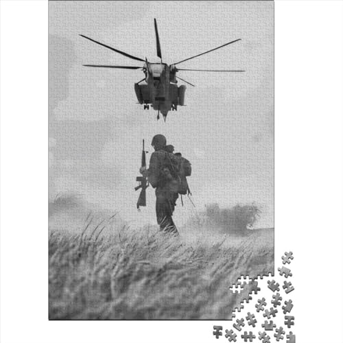 Army Soldier Puzzles 1000 Teile Schwer Puzzle Spielzeug Lernspiel Impossible Herausforderung Spielzeug Für Erwachsene Und Kinder in Bewährter 1000pcs (75x50cm) von LMYmoney