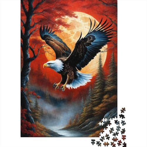 Art Animal Eagle Puzzle, Denksportaufgabe, 100% recycelter Karton, Puzzle für Damen und Herren, 1000 Teile (38 x 26 cm) von LMYmoney