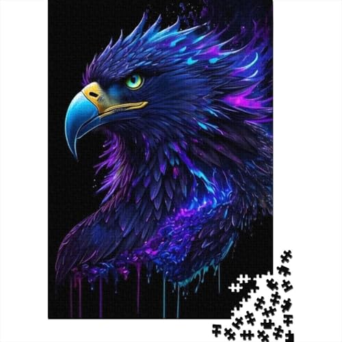 Art Animal Eagle Puzzle, Denksportaufgabe, Premium-Puzzle aus Karton für Kinder und Erwachsene ab 12 Jahren, 1000 Teile (75 x 50 cm) von LMYmoney