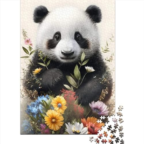 Art Animal Panda Puzzle, freundliche Materialien, 100% recycelter Karton, Puzzle für Frauen und Männer, einzigartiges Geschenk, 1000 Teile (38 x 26 cm) von LMYmoney