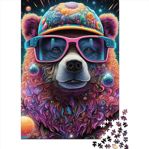 Art Bear Puzzle 1000 Teile Schwer Puzzle Spielzeug Lernspiel Impossible Herausforderungsspielzeug Für Erwachsene Und Kinder in Bewährter 1000pcs (75x50cm) von LMYmoney