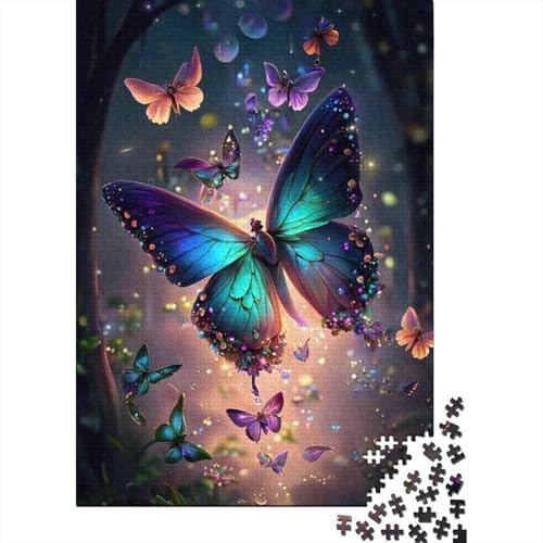Art Butterfly Puzzle Spielzeug Lernspiel Premium-Puzzle aus Karton für Erwachsene und Kinder, 1000 Teile (75 x 50 cm) von LMYmoney