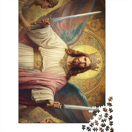 Art Christian Jesus Devoted Believers Puzzle Schwierig Schwer 100 Prozent Recyclingkarton Puzzle für Jungen oder Mädchen 38x26cm/1000Teile von LMYmoney
