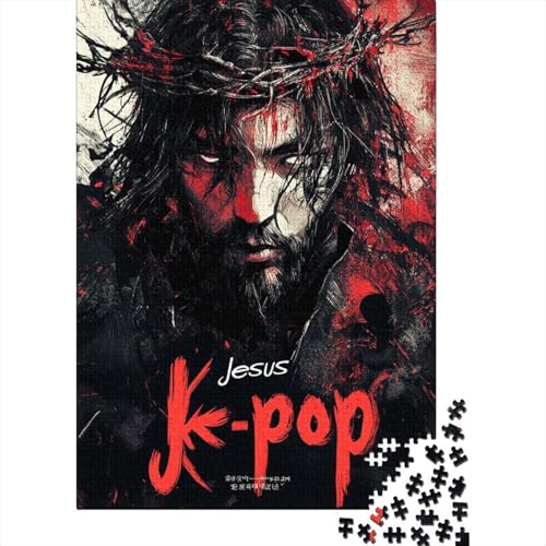 Art Christian Jesus Ostergeschenke Puzzle Familienspaß 100 Prozent Recyclingkarton Puzzle für Erwachsene Kinder 70x50cm/1000Teile von LMYmoney