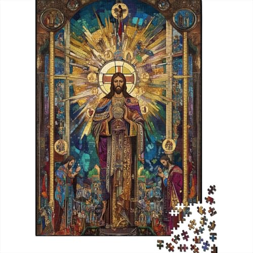 Art Christian Jesus Puzzle, Alter 18 Jahre, Upe Lernspiele, Puzzle für Erwachsene und Teenager, 1000 Teile (75 x 50 cm) von LMYmoney
