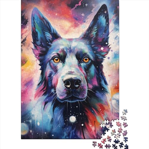 Art Dog Puzzle 1000 Teile Schwer Puzzle Spielzeug Lernspiel Impossible Herausforderungsspielzeug Für Erwachsene Und Kinder Ab 12 Jahren 1000pcs (38x26cm) von LMYmoney