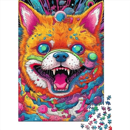 Art Dog Puzzles 1000 Teile Schwer Puzzle Spielzeug Lernspiel Impossible Herausforderungsspielzeug Für Erwachsene Kinder 1000pcs (38x26cm) von LMYmoney