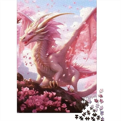 Art Dragon Puzzle, Familienspaß, rechteckiges Papierpuzzle für Kinder und Erwachsene ab 12 Jahren, Geburtstagsgeschenk, 1000 Teile (38 x 26 cm) von LMYmoney