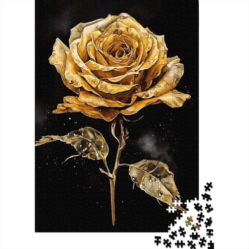 Art Flowers Puzzle 1000 Teile Schwer Puzzle Spielzeug Lernspiel Impossible Herausforderung Spielzeug Für Erwachsene Kinder 1000pcs (38x26cm) von LMYmoney