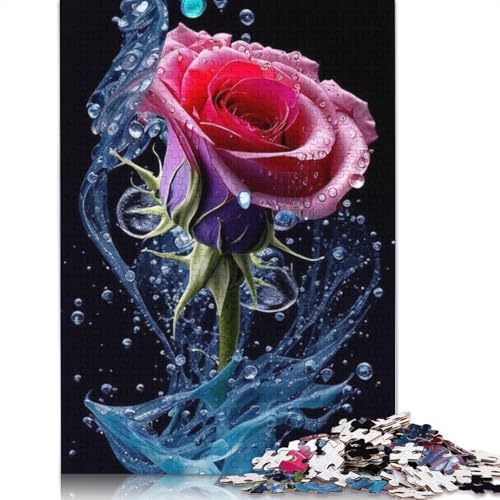 Art Flowers Puzzle 1000 Teile Schwer Puzzle Spielzeug Lernspiel Impossible Herausforderung Spielzeug Für Erwachsene Kinder 1000pcs (75x50cm) von LMYmoney