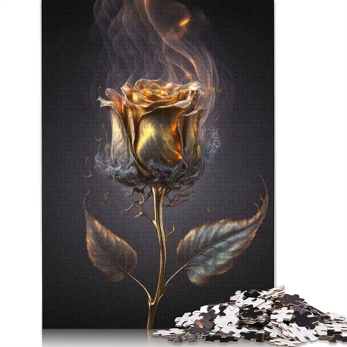 Art Flowers Puzzle 1000 Teile Schwer Puzzle Spielzeug Lernspiel Impossible Herausforderung Spielzeug Für Erwachsene Kinder 1000pcs (75x50cm) von LMYmoney