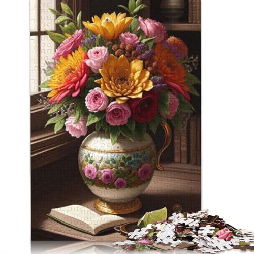 Art Flowers Puzzle 1000 Teile Schwer Puzzle Spielzeug Lernspiel Impossible Herausforderung Spielzeug Für Erwachsene Kinder 1000pcs (75x50cm) von LMYmoney