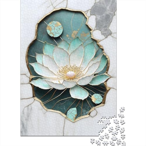 Art Flowers Puzzle 1000 Teile Schwer Puzzle Spielzeug Lernspiel Impossible Herausforderung Spielzeug Für Erwachsene Und Kinder Ab 14 Jahren 1000pcs (38x26cm) von LMYmoney