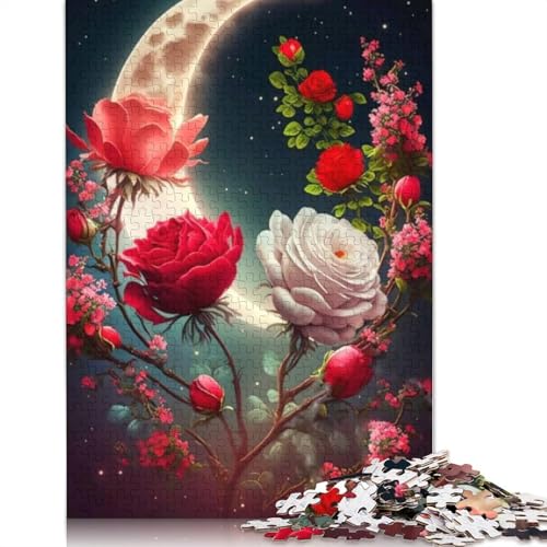 Art Flowers Puzzle 1000 Teile Schwer Puzzle Spielzeug Lernspiel Impossible Herausforderung Spielzeug Für Erwachsene Und Kinder Ab 14 Jahren 1000pcs (75x50cm) von LMYmoney