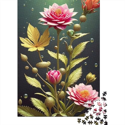 Art Flowers Puzzle 1000 Teile Schwer Puzzle Spielzeug Lernspiel Impossible Herausforderung Spielzeug Für Erwachsene Und Kinder in Bewährter 1000pcs (38x26cm) von LMYmoney