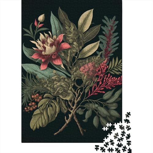 Art Flowers Puzzle 1000 Teile Schwer Puzzle Spielzeug Lernspiel Impossible Herausforderung Spielzeug Für Erwachsene Und Kinder in Bewährter 1000pcs (38x26cm) von LMYmoney