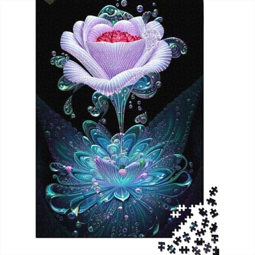 Art Flowers Puzzle 1000 Teile Schwer Puzzle Spielzeug Lernspiel Impossible Herausforderung Spielzeug Für Erwachsene Und Kinder in Bewährter 1000pcs (38x26cm) von LMYmoney