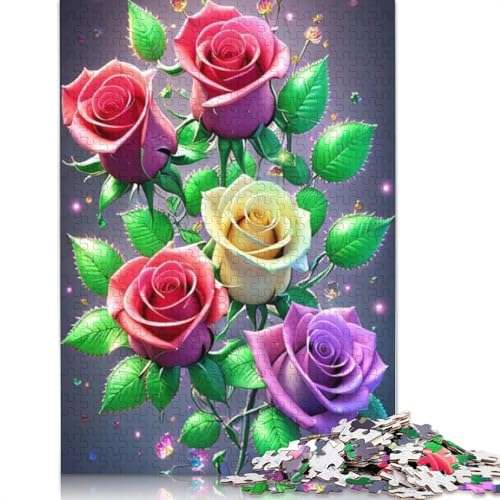 Art Flowers Puzzle 1000 Teile Schwer Puzzle Spielzeug Lernspiel Impossible Herausforderung Spielzeug Für Erwachsene Und Kinder in Bewährter 1000pcs (75x50cm) von LMYmoney