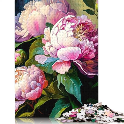 Art Flowers Puzzle 1000 Teile Schwer Puzzle Spielzeug Lernspiel Impossible Herausforderung Spielzeug Für Erwachsene Und Kinder in Bewährter 1000pcs (75x50cm) von LMYmoney