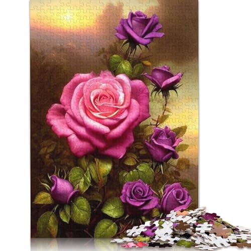Art Flowers Puzzle 1000 Teile Schwer Puzzle Spielzeug Lernspiel Impossible Herausforderung Spielzeug Für Erwachsene Und Kinder in Bewährter 1000pcs (75x50cm) von LMYmoney