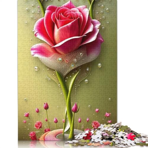 Art Flowers Puzzle 1000 Teile Schwer Puzzle Spielzeug Lernspiel Impossible Herausforderung Spielzeug Für Erwachsene Und Kinder in Bewährter 1000pcs (75x50cm) von LMYmoney