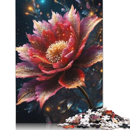 Art Flowers Puzzle 1000 Teile Schwer Puzzle Spielzeug Lernspiel Impossible Herausforderungsspielzeug Für Erwachsene Kinder 1000pcs (75x50cm) von LMYmoney